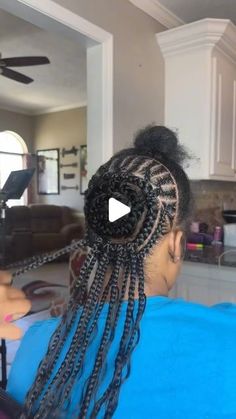 Veronica💜 on Instagram: "Quick & Easy Crochet Fulani Braids 💕🔥" Crochet Braid Styles With Cornrows, Corn Rows With Braids, Crochet Braiding Hairstyles, Foundation For Crochet Braids, Half Cornrows Half Crochet Hairstyles, Feed In Braids With Crochet In The Back, Fulani Braids Half Sew In, Braided In Front Curly In Back, Boho Crochet Braids Black Women