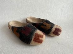 "Felted Wool Slippers GREENGO Felted Shoes Shoes Shoes Made in Finland Size 35/36 Stamped size: 35/36 Measurements: Length: 9\"/ 23 cm( inside the sole, from tip of the toe to the back of the heel) Please check the measurements with something that fits you. Condition: Great Vintage Condition N.B. Color may slightly differ from picture SHIPPING * I ship worldwide via Priority mail  * Items are shipped 1 - 3 business days after receiving the payment. * I ship from Europe, so please allow 2 to 3 weeks for the package to arrive if you live overseas. * Europe 5 - 10 business days. 33 PRO" Comfortable Green Slippers With Flat Heel, Green Comfortable Flat Heel Slippers, Green Flat Heel Comfortable Slippers, Green Flat Slippers With Rubber Sole, Green Cushioned Slippers With Round Toe, Green Round Toe Slippers With Cushioned Footbed, Green Cushioned Round Toe Slippers, Felted Shoes, Felted Wool Slippers