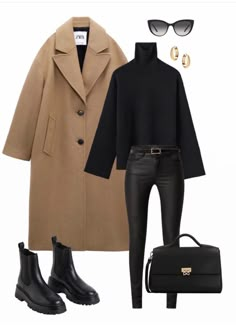 Vinter Mode Outfits, Winter Fashion Outfits Casual, Rock Punk, Coat Outfits, 가을 패션, Autumn Outfit