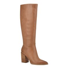 Brixe Heeled Boots Stacked Heel Boots, Pointy Toe Boots, Pointy Heels, Leather Heeled Boots, Suede Leather Boots, Tan Heels, Pointed Toe Boots, Zipper Boots, Stylish Boots