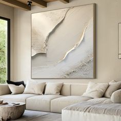 Large White Canvas Abstract Painting, Brown Minimalist Wall Art, Brown Textured Hand Painting, Modern Stylish Home Decor - Etsy Brown Minimalist, Banana Nice Cream, Canvas Abstract Painting, Canvas Abstract, Abstract Canvas Painting, Textured Wall Art, Painting Modern, Stylish Home Decor, Hand Painting