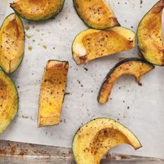 the zucchini has been cut up and ready to be cooked in the oven