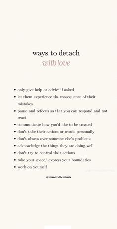 How To Be More Understanding, Detach Wallpaper, Books About Detachment, Learn To Detach Quotes, Journal Prompts For Detachment, How To Practice Detachment, How To Not Give A F, Detach With Love, Practice Detachment