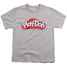 Officially Licensed Merchandise. Printed in the U.S.A. 100% Cotton High Quality Pre Shrunk Machine Washable T Shirt Design Will Not Fade, Crack or Peel After Multiple Washes. State of the Art Digitally Printed Clothing. Made to Order. Takes 2-5 Business Days to Make to Perfection. Kids Athletic, Top Baby Products, Play Doh, Kids Logo, Yoga Clothes, Up To Date, Tshirt Logo, Kids Shirts, Long Sleeve T Shirt