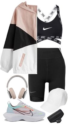 Work Out Outfits Women Gym, Nike Workout Outfits, Sporty Outfits For Women Athletic Wear, Cute Sport Outfits, Cute Sporty Outfits