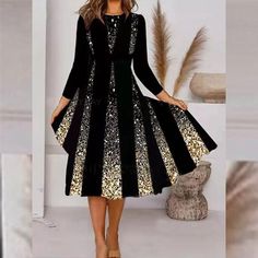 Chic Long Dress, Commuter Style, Elegant Party Dresses, Autumn Dress, Linnet, Black Long Sleeve Dress, Classic Dress, Sierra Leone, Types Of Skirts