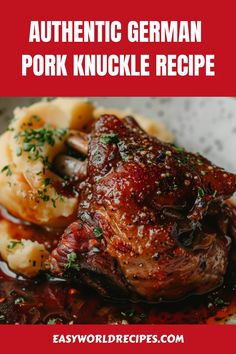 an image of authentic german pork knuckle recipe