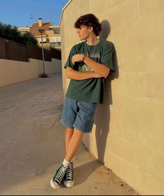 Mens Summer Style Street, Simple Guy Outfits Summer, Men Clothes Aesthetic Summer, Guys Clothes Aesthetic Summer, Guys Jean Shorts Outfit, Cute Guy Outfits Summer, Men’s Shorts Outfits 2023, Men’s Jorts Fit, Men's Outfit Inspiration