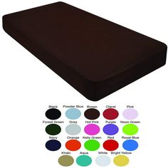 an image of a mattress with various colors