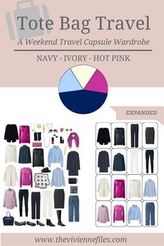 A Capsule Wardrobe in Navy, Hot Pink and Ivory: from Travel Wardrobe to Four by Four Wardrobe Pink Capsule Wardrobe, One Suitcase, Mode Tips, Travel Capsule, Fashion Capsule Wardrobe, Travel Capsule Wardrobe, Minimalist Capsule Wardrobe, Color Palette Pink, Wardrobe Planning