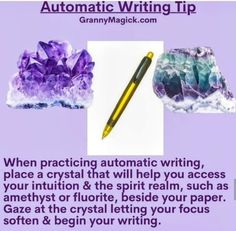 Automatic Writing, Hoodoo Magic, Writing Tips, Amethyst, Writing, Let It Be, Crystals