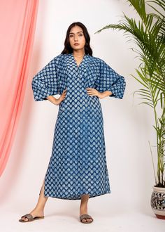 I#Bestseller#Cottonsummerdress *Delivery is free if you buy more than one product. Introducing Hand Block Printed Sara Women's Hand Block Print Comfortable Sleeves Blue Cotton Dress, From formal and semi formal, to everyday wear, shop midi dresses and maxi dresses to look and feel your best for any occasion! In the midi and maxi dress collection you will find all cotton based dresses which are greatly breathable and when paired with Accessories you can create a style statement. ** Loose Sleeves ** Statement Casual Midi Dress ** Brunch Dress ** Midi Length ** Round Neck ** Statement Midi Dress We're serving up the hottest trends in midi dresses just for you. Whether you're aiming for chill vibes, beach wear vibes or trying to add some bohemian and hippie dress looks, these dresses are your Indigo V-neck Summer Dress, Blue Cotton Tunic Dress, Blue Cotton Maxi Dress, Blue Cotton Dress For Vacation, Blue Cotton Maxi Dress With Short Sleeves, Indigo Cotton Midi Length Dress, Cotton Straight Kurta Dresses For Spring, Indigo Cotton Dress With Short Sleeves, Summer Indigo Cotton Maxi Dress