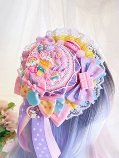 Decora Clothes, Sylvia Core, Kawaii Leg Warmers, Badge Necklace, Kawaii Hat, Pastel Punk, Kawaii Sweatshirt