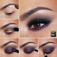 Winter Makeup Products Shadow Tutorial, Purple Smokey Eye, Makeup Pictorial, Wedding Makeup For Brown Eyes, Beauty Treats, Smoky Eyes, Makeup Tutorial Video, Dramatic Eyes