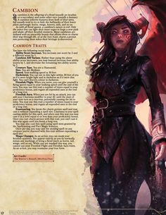 Dnd Race Ideas, Homebrew Classes 5e, Dnd Fae