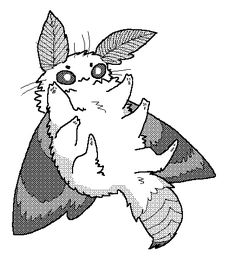 a black and white drawing of a bat