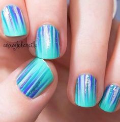 Frozen Nails, Awesome Nails, Nail Polish Designs, Girls Nails, Cute Nail Designs, Cool Nail Designs, Nail Arts