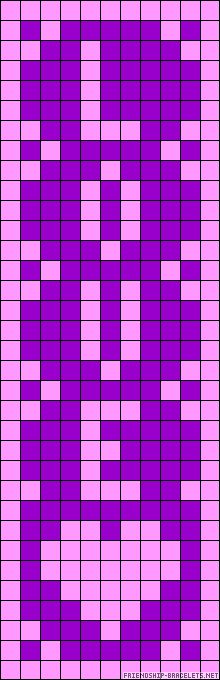 a purple and white pattern with squares on it's sides, all in rows