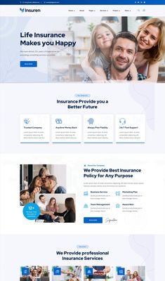 the landing page for an investment company