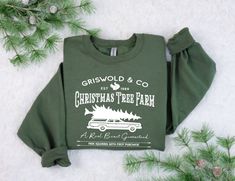 Christmas Sweatshirt - Holiday Sweatshirt - Women's Christmas Shirt - Christmas Vacation Shirt - Griswold Christmas Shirt This sweatshirt is perfect for your Christmas Wardrobe!  These are a Unisex fit and will be a looser fit compared to Women's sizing.  Also,  print can be Black, Red, Green , or White. Typically a Gildan brand sweatshirt will be used. Availability can change throughout the holiday seasons depending on the color you select, so another brand such as Jerzees or Hanes may be used. Griswold Christmas Shirts, Christmas Tree Sweater, Griswold Christmas, Tree Sweater, Sweatshirt Women, Fresh Christmas Trees, Holiday Sweatshirt, Funny Christmas Shirts, Family Christmas Shirts