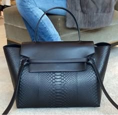 Celine Celine Belt Bag, Ellie Saab, Bag Obsession, Black Handbag, Kelly Bag, Handbag Heaven, Beautiful Handbags, Celine Bags