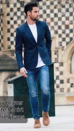 Casual Chic Dress Code, Casual Dress Code For Men, Smart Casual Dress Code, Dress Code Casual, Jeans Blazer, Smart Casual Dress, Look Jean, Style Casual Chic, Mens Fashion Casual Winter