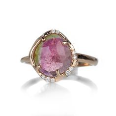 Sirciam Watermelon Tourmaline Aphenos Ring | Quadrum Gallery Human Hand, Apricot, Watermelon, Jewelry Box, Angeles, Take That