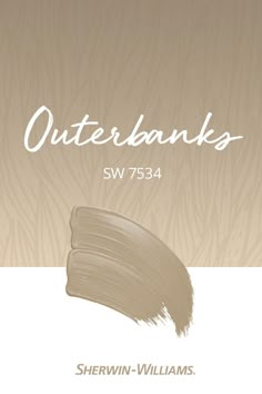 the cover of an article about outerbanks sw 754 by shewin - williams