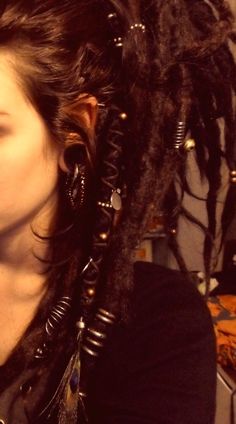 people look at me a little strangely when I tell them that I want to have dreds. :) Dreads Girl, Beautiful Dreadlocks, Dreads Styles, Dread Hairstyles, Colorful Hair, Hair Envy, 4 Life, Hair Dos, Pretty Hairstyles