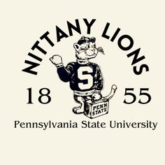 the logo for the pennsylvania state university football team, featuring an image of a cat