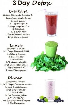 Detox Foods, Lemon Smoothie, Healthy Detox Cleanse, Easy Juice Recipes, Detox Breakfast, Lunch Smoothie, Resep Smoothie, Diet Detox