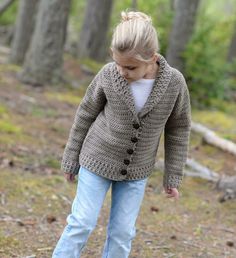 Keldyn Cardigan Crochet pattern by The Velvet Acorn Crochet Patterns Baby Girl, Velvet Acorn, Cardigan Sweater Pattern, Crochet Cardigan Sweater, Brooklyn Tweed, Crochet Baby Girl, American English, Crochet Jacket