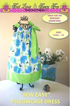 the sewing pattern for this dress is easy to sew