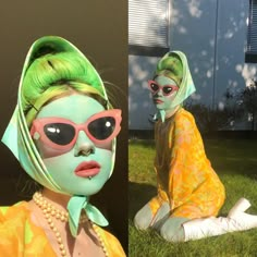 Alien Tourist Costume, Retro Alien Costume Women, Retro Futurism Costume, Juno Birch Aesthetic, Juno Birch Costume, Retro Space Makeup