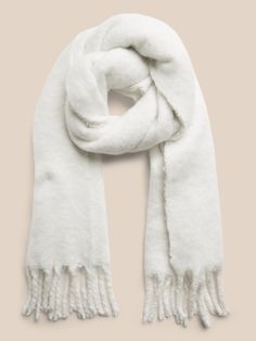 Oversized Fuzzy Scarf | Banana Republic