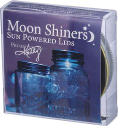 PRICES MAY VARY. Moon shiners: handy 2-piece adapter allows you to convert any standard mason jar into a glowing solar light Dimensions: measures 2.75-Inches in diameter; fits standard mouth pint jars and standard mouth quart jars only Led lighted: automatically turns on at dark; includes a aaa battery Add ambiance anywhere: make your own diy mason jar solar lights for porches, windowsills and more Say it with sass: hilarious, sarcastic or heartwarming - primitives by kathy has just the right gi Canning Jar Lights, Mason Jar Solar Lights, Fireflies In A Jar, Solar Mason Jars, Large Glass Jars, Sun Power, Blue Mason Jars, Pint Jars, Mason Jar Gifts