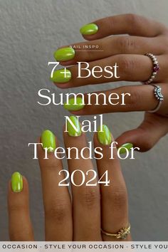 2024 Summer Nail Trends. Whether you’re looking for cute funky nails, pink bling acrylic nails, almond, short, square, pink, simple, or bright summer nail ideas, we have the best summer nail style ideas and spring nail inspo for you! Click through for the best summer nail designs. Nail Color Trends 2024 Summer, Trendy Nails Ideas 2024 Summer Almond, Nail Color 2024 Summer, Nails 2024 Spring, Trendy Summer Nail Designs 2024, Popular Summer Nail Colors 2024, Summer Nails 24, Simple Summer Nails 2024 Almond, Nails Spring 2024