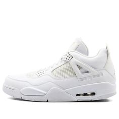 Air Jordan 4 Retro '25th Silver Anniversary' 408202-101 (AJ4/SNKR/Mid Top/Basketball) Jordans 4, Jordan 4 White, Jordan 4’s, Nike Air Jordan 4 Retro, Nike Air Jordan 4, Silver Anniversary, Jordan 4 Retro, Air Jordan 4, Air Jordan 4 Retro