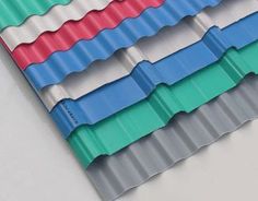 several colors of corrugated roofing sheets