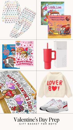 I figured now was as good a time as any to bust out the Valentine’s Day gift ideas.I never really go all out for Valentine’s Day, but I do think it’s a fun day to surprise my kids. Create an easy Valentines gift basket for your little boy full of themed pajamas, coloring books and new sneakers! ​ ​If you're looking for valentine's date night outfit, gift ideas or other holiday gift ideas, tap to shop my LTK!