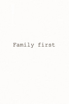 the word family first written in black ink