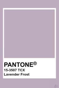 pantone's lavender hue is shown in the color lavender, which has been used for