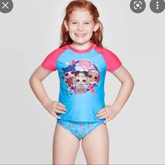 I Have Two Of These. The First One Is Nwot. My Daughter Refused To Wear It. The Second Was Worn Once And Has The Tiniest Snags On The Side. Worship Dance, Rashguard Swimsuit, Girly Dresses, Swimwear Sets, Kids Swimwear, Swimwear Girls, Toddler Fashion, Kids Beachwear