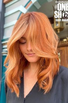 Copper Block Color, Light Orange Copper Hair, Copper And Lavender Hair, Sky Blue Hair Dye, Intense Copper Blonde, Copper Orange Hair, Light Copper Hair, Copper Blonde Balayage, Bronze Hair Color