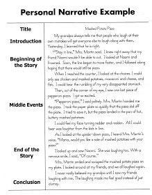 an example of a personal narrative