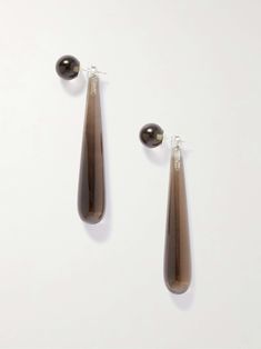 SOPHIE BUHAI Medium Angelika smoky quartz earrings Elegant Brown Drop Earrings, Smoky Quartz Earrings, Sculptural Jewelry, Beauty In Simplicity, Sophie Buhai, Jewelry Website, Fashion Jewelry Earrings, Quartz Earrings, Beauty Sets