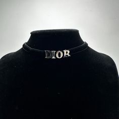 Dior Velvet Choker Adjustable Pre-Owned Item And Has Slight Signs Of Wear. Overall Good Condition. Comes With Generic Jewelry Case Approx. 12-14 In Adjustable Authenticity Guaranteed And Verified By Third Party&Nbsp; Free Certificate Of Authenticity With Order From Real Authentication -All Items Are Final Sale- Please Review All Details And Policies Before Purchasing- Black Necklace Elegant, Dior Jewelry, Necklace Elegant, Velvet Choker, Black Necklace, Jewelry Case, Third Party, Womens Jewelry Necklace, Black Silver