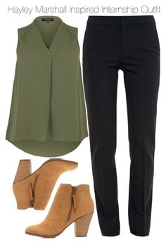 "Hayley Marshall Inspired Internship Outfit" by staystronng ❤ liked on Polyvore featuring ChloÃ©, Charlotte Russe, to, Work, internship and hayleymarshall Internship Outfit, Summer Work Outfits, Amazing Fashion, Professional Attire, Casual Work Outfits, Green Top, Work Wardrobe, Professional Outfits