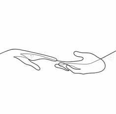 two hands reaching for each other with one hand holding the other's arm, in black and white