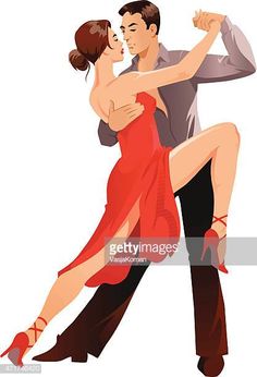 a man and woman dancing the salsa in an elegant red dress stock photo getty images